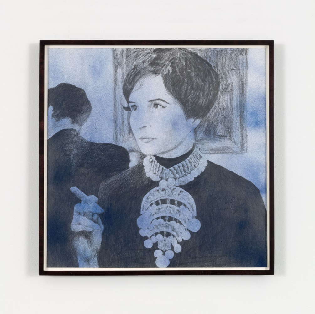Sam Durant Men's Vices Are My Domain (Joyce Mansour), 2014 graphite and enamel on paper (drafting assistance by Dina Sherman) frame: 23 1/4 x 23 1/4 x 1 1/2 in. (.6 x 59.1 x 3.8 cm)