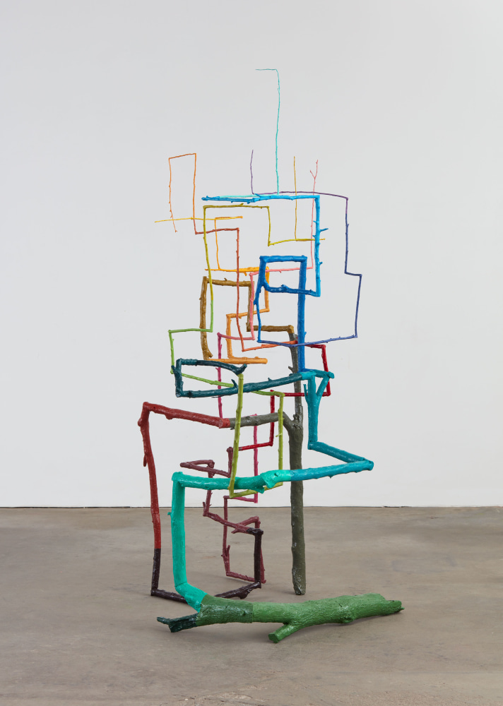 Evan Holloway Plum A + B, 2017 bronze, oil, enamel 82 x 48 x 45 in. (208.3 x 121.9 x 114.3 cm)