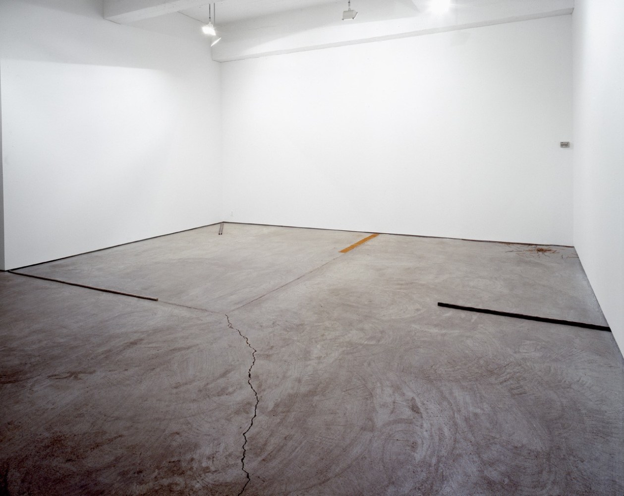 Installation view, Small Sculptures, Paula Cooper Gallery, 521 W 21st Street, New York. October 14 - November 18, 2000. © 2025 Carl Andre / Artists Rights Society (ARS), New York. Courtesy Paula Cooper Gallery, New York.