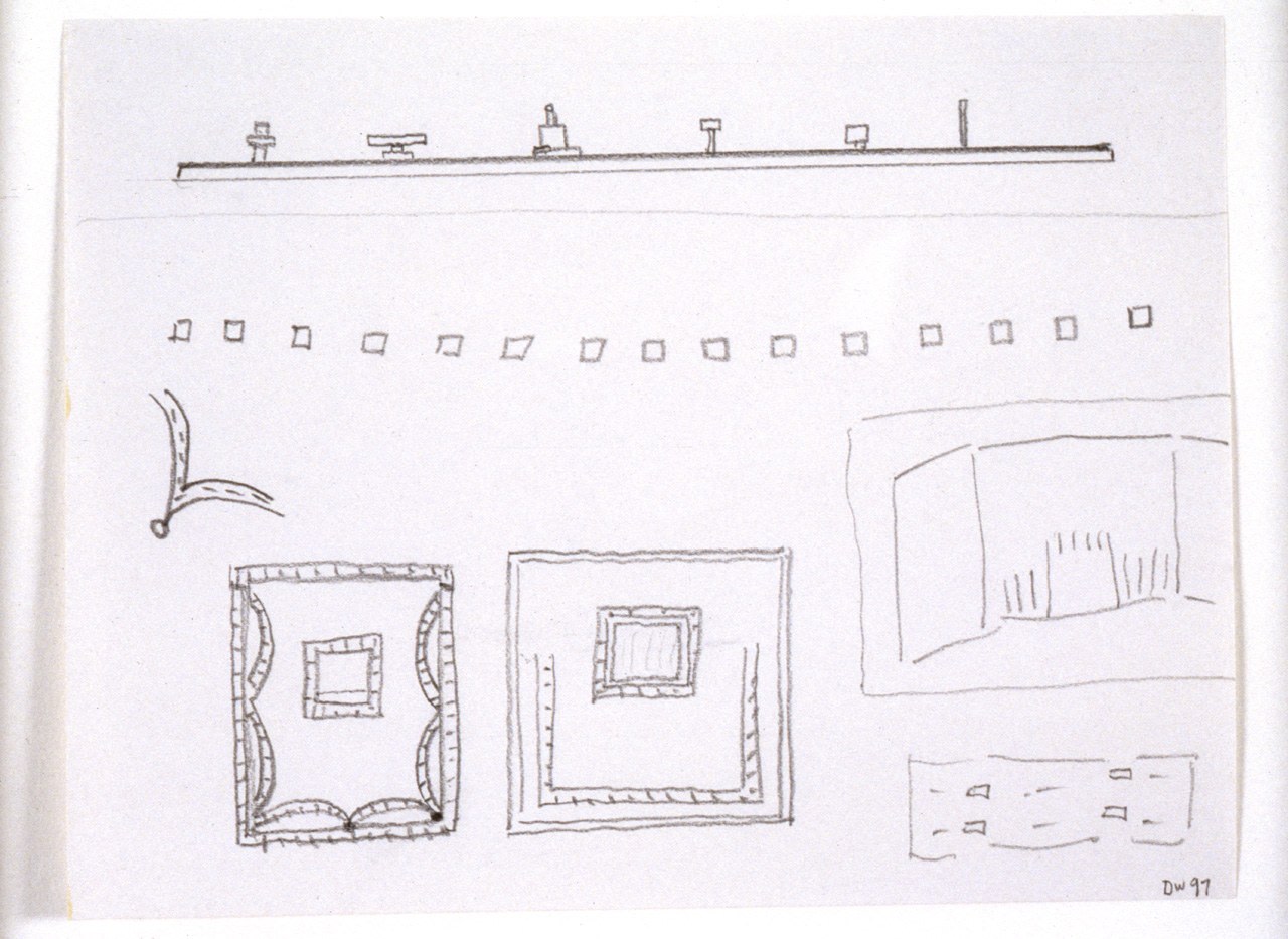 Dan Walsh "Untitled" 1997 Pencil on paper 6 1/2 x 8 3/4"