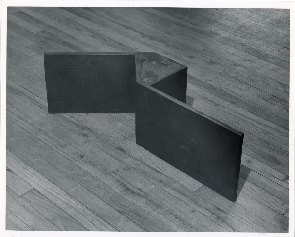 Joel Shapiro &quot;Untitled&quot; 1977 Cast bronze 9 15/16&quot; x 32 9/16&quot; x 11 3/4&quot;