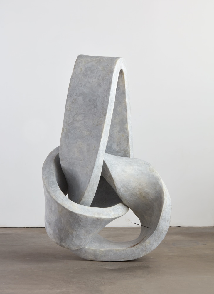 Evan Holloway Loop with Benzoin Incense, 2017 fiberglass, epoxy resin, talc, benzoin incense stick 75 x 48 x 40 in. (190.5 x 121.9 x 101.6 cm)