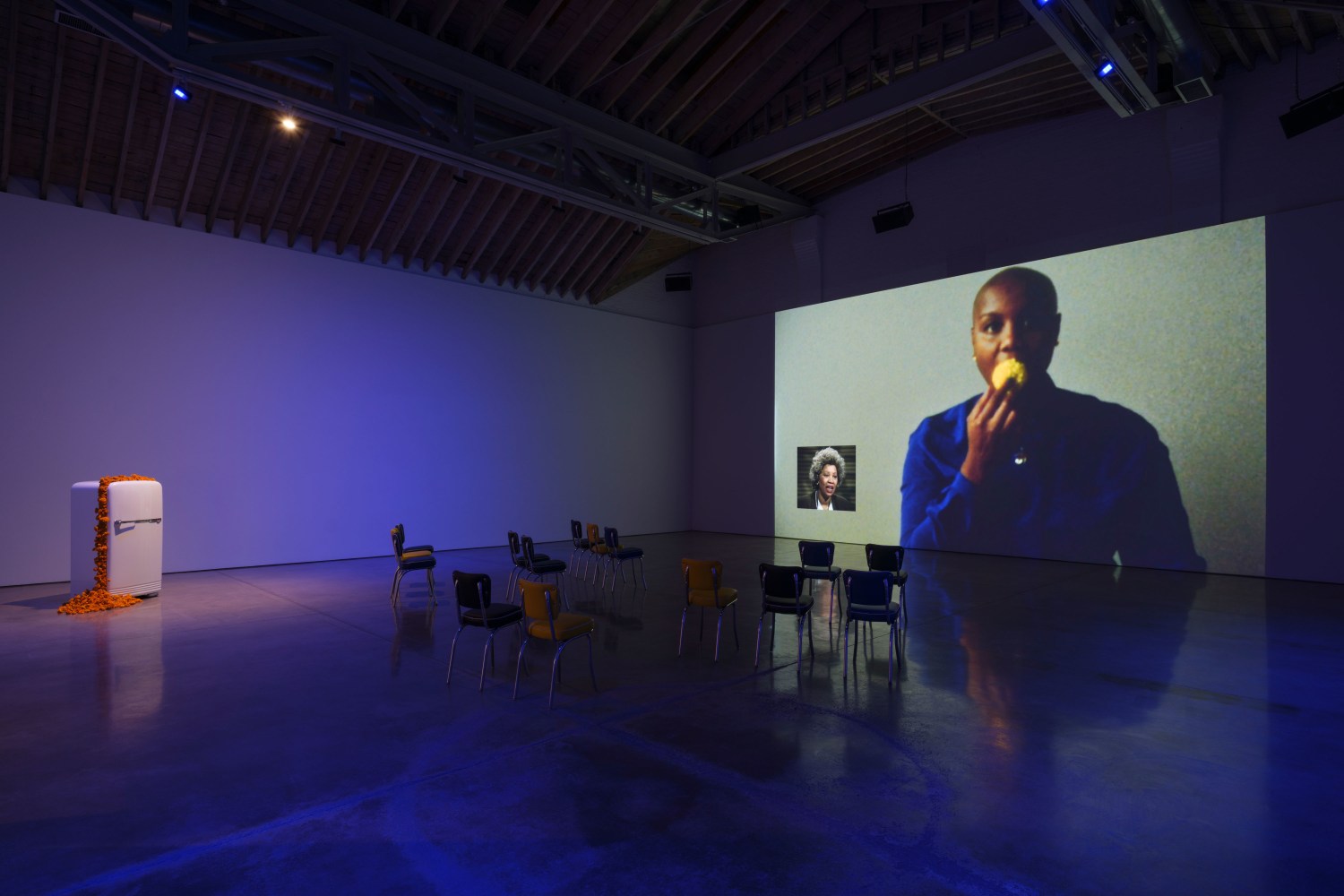 Installation view, Ja'Tovia Gary, You Smell Like Outside..., Paula Cooper Gallery, February 11 – March 11, 2023.