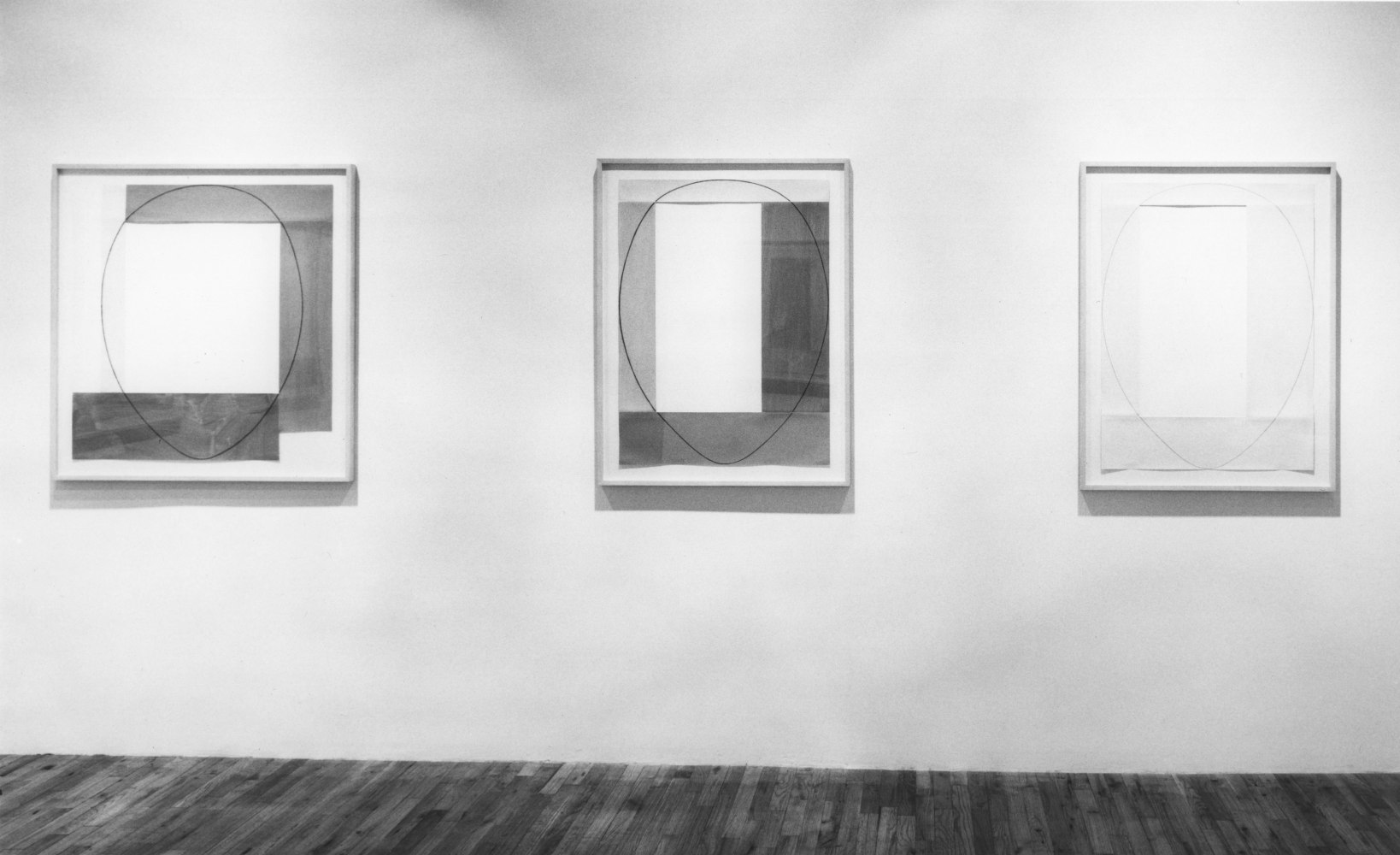Installation view, Frame Paintings 1983-84, Paula Cooper Gallery, 155 Wooster Street, New York, April 91 - May 17, 1984. Photo: Geoffrey Clements.