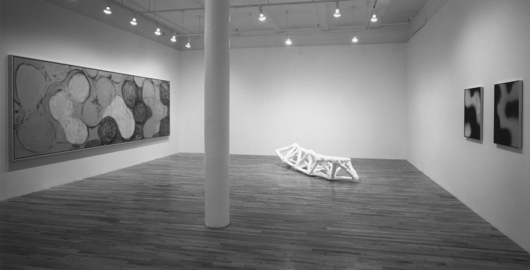 Installation view, Tony Smith, Paula Cooper Gallery, 149 Wooster Street, New York, November 3 - 28, 1992. © 2025 Tony Smith / Artists Rights Society (ARS), New York. Courtesy Paula Cooper Gallery, New York. Photo: Geoffrey Clements.