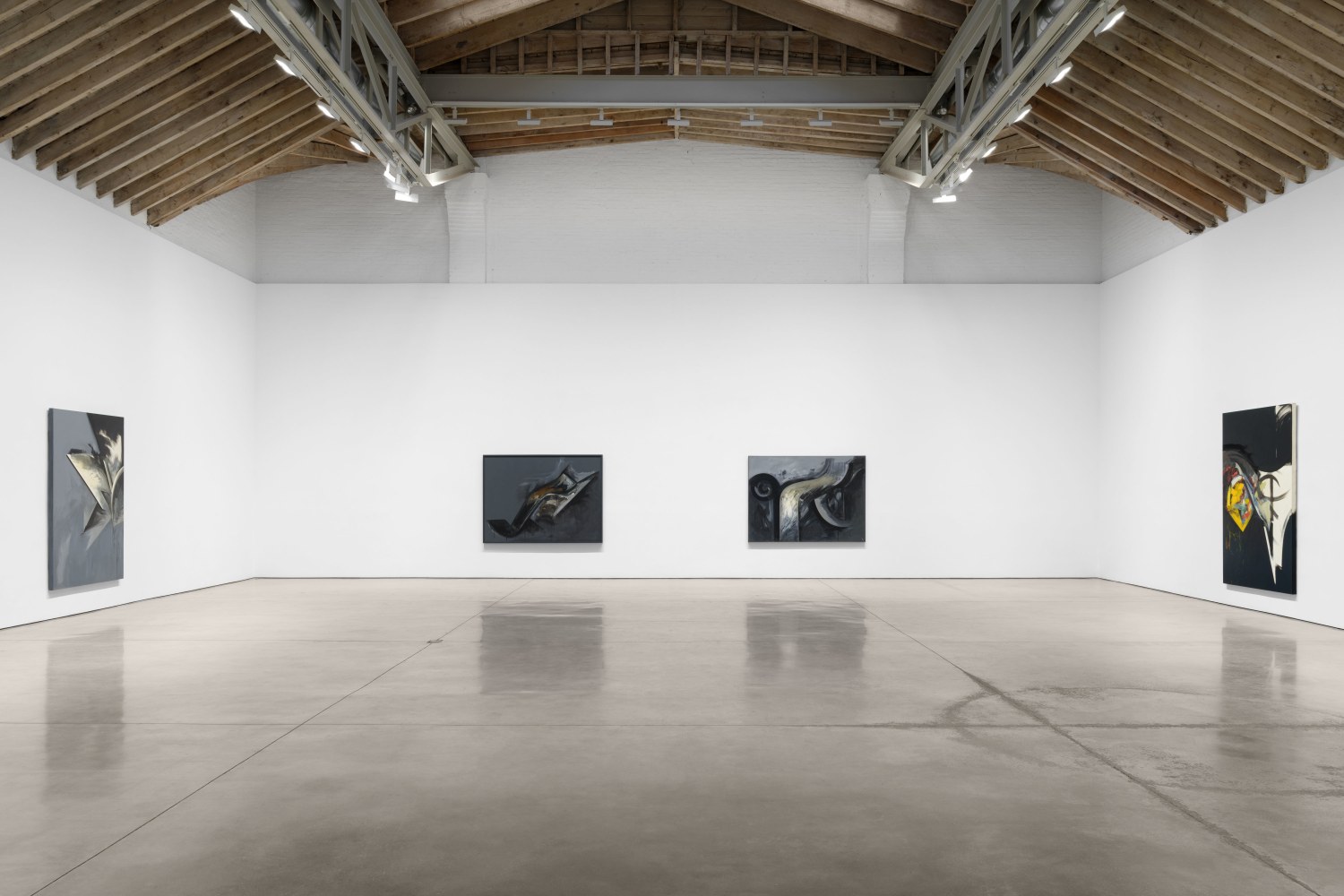 Installation view, Garnet's on the Boulder, Jay DeFeo Paintings of the 1980s, Paula Cooper Gallery, New York, October 30 - December 13, 2025. © 2025 The Jay DeFeo Foundation/Artists Rights Society (ARS), New York. Courtesy Paula Cooper Gallery, New YorkPhoto: Steven Probert.