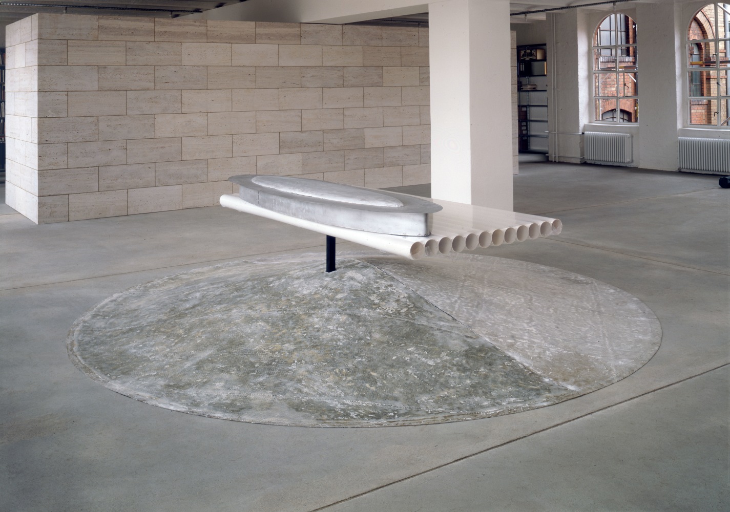 Robert Grosvenor Untitled, 1994 fiberglass, metal, plastic, and paint 38 x 167 in. diameter (96.5 x 424.2 cm diameter)