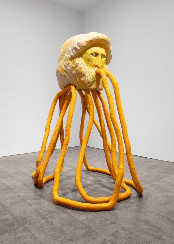 Justin Matherly
Eat yourself fitter, 2019
fiberglass resin, epoxy resin, acrylic lacquer spray paint, UV varnish 
96 x 56 x 77 in. (243.8 x 142.2 x 195.6 cm)
