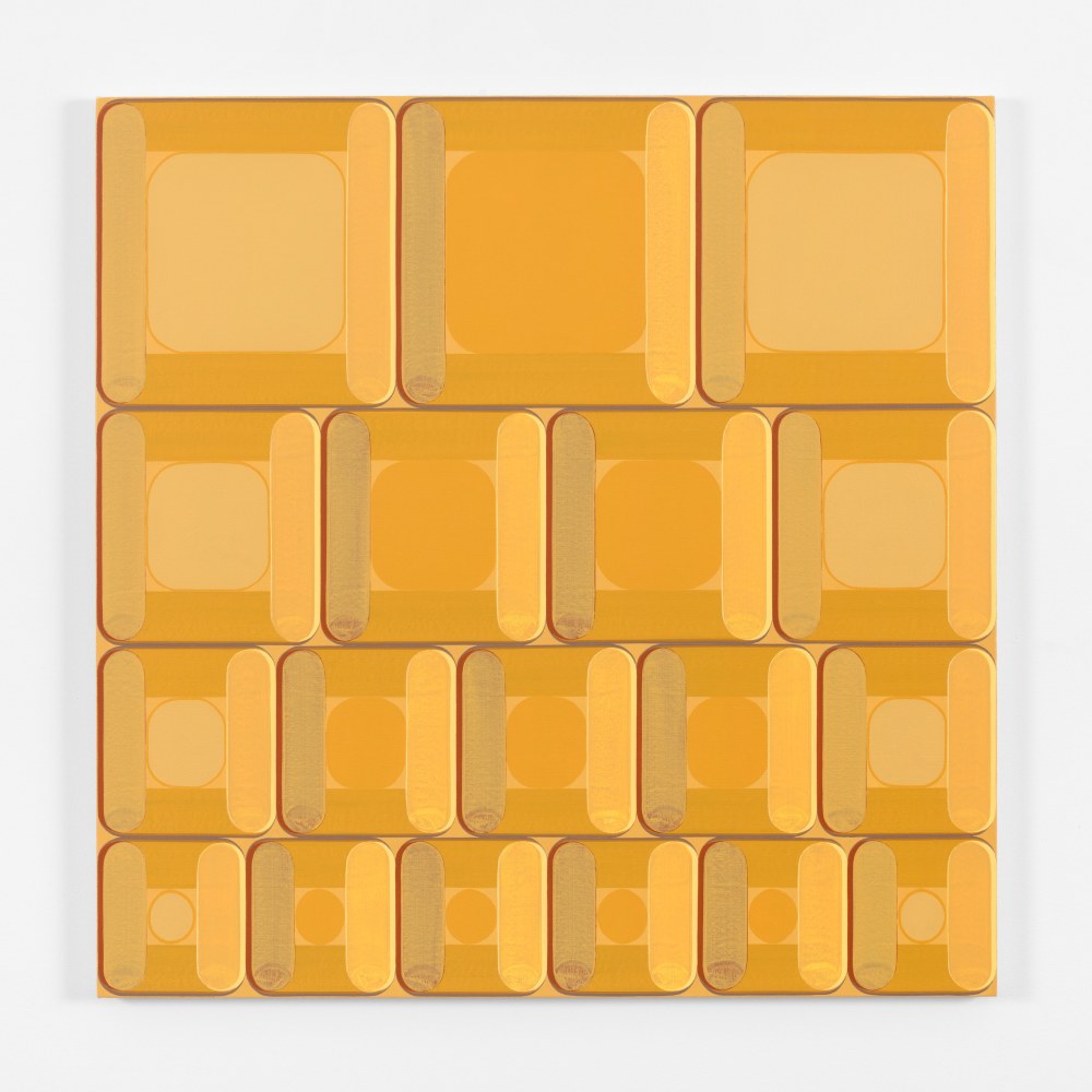 Dan Walsh Plot, 2018 acrylic on canvas 40 x 40 x 1/2 in. (101.6 x 101.6 x 1.3 cm)