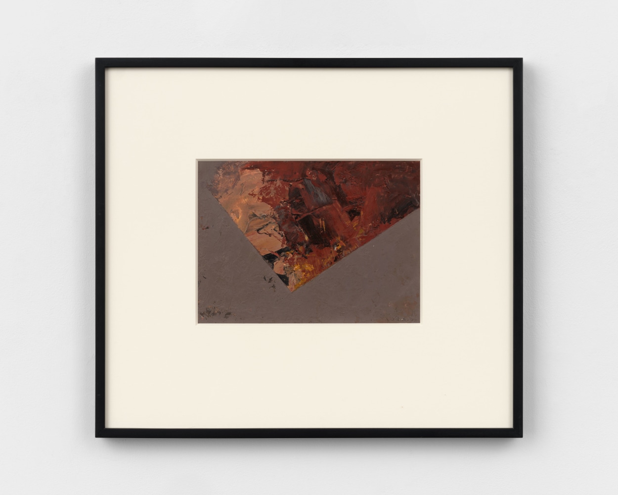 Jay DeFeo, Summer Landscape, 1982, oil on paper, 6 7/8 x 9 3/8 inches (17.5 x 23.8 cm)