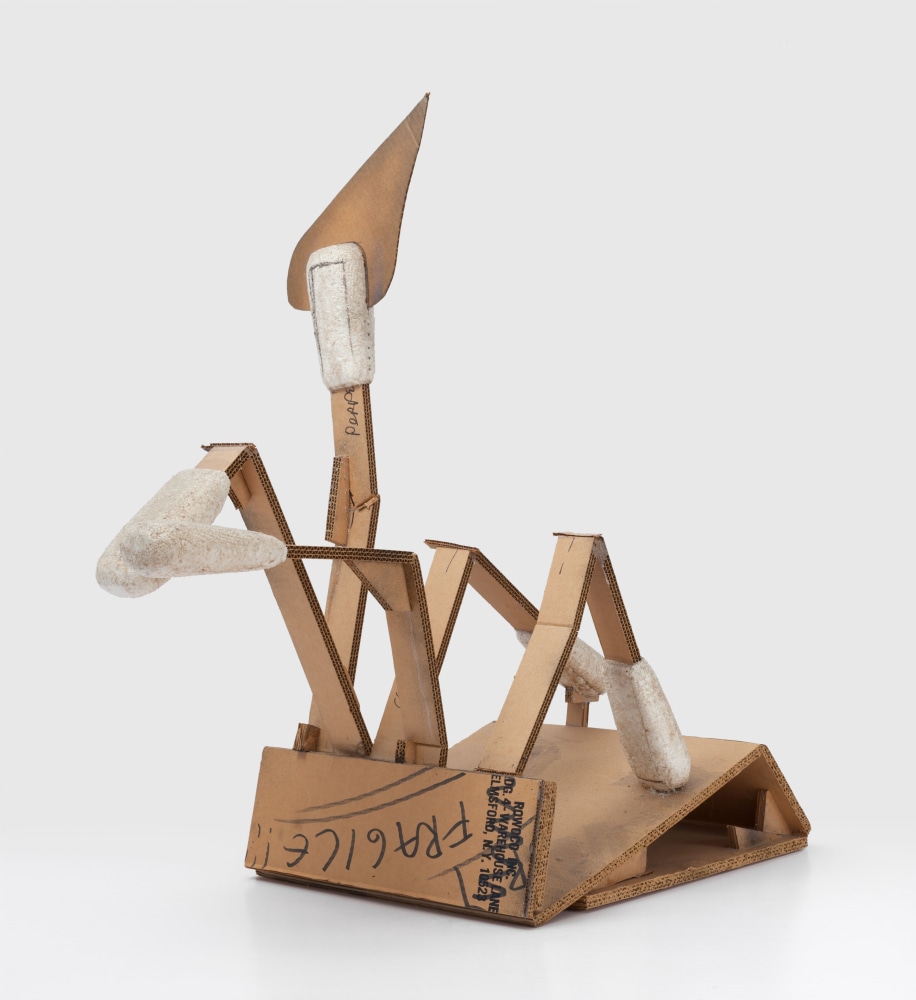 Claes Oldenburg &amp; Coosje van Bruggen Sculpture in the Form of a Match Cover – Model, 1987 cardboard, expanded polystyrene, felt pen 38 1/2 x 19 x 38 in. (97.8 x 48.3 x 96.5 cm)