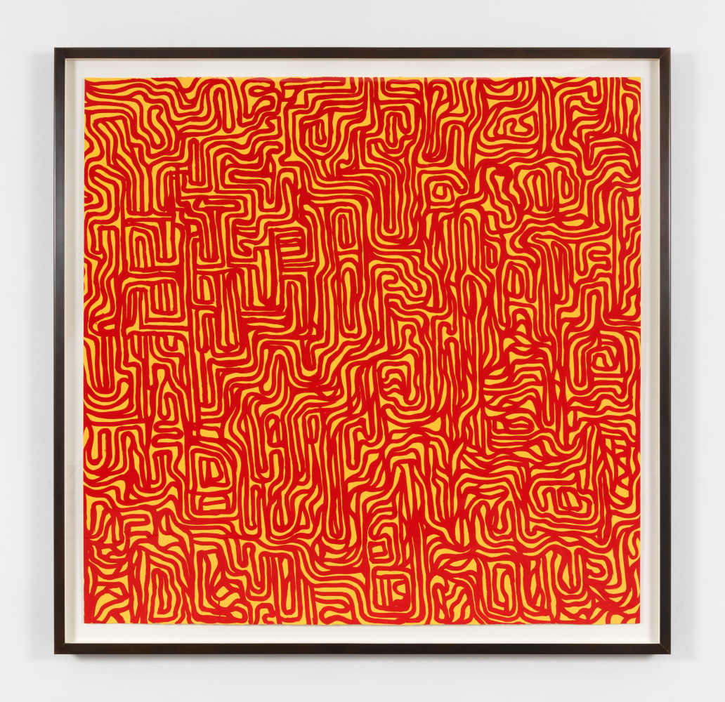 Sol LeWitt Irregular Grid, 1999 gouache on paper 60 1/2 x 61 1/2 in. (153.7 x 156.2 cm) frame: 66 3/4 x 67 3/4 x 2 1/4 in. (169.5 x 172.1 x 5.7 cm)