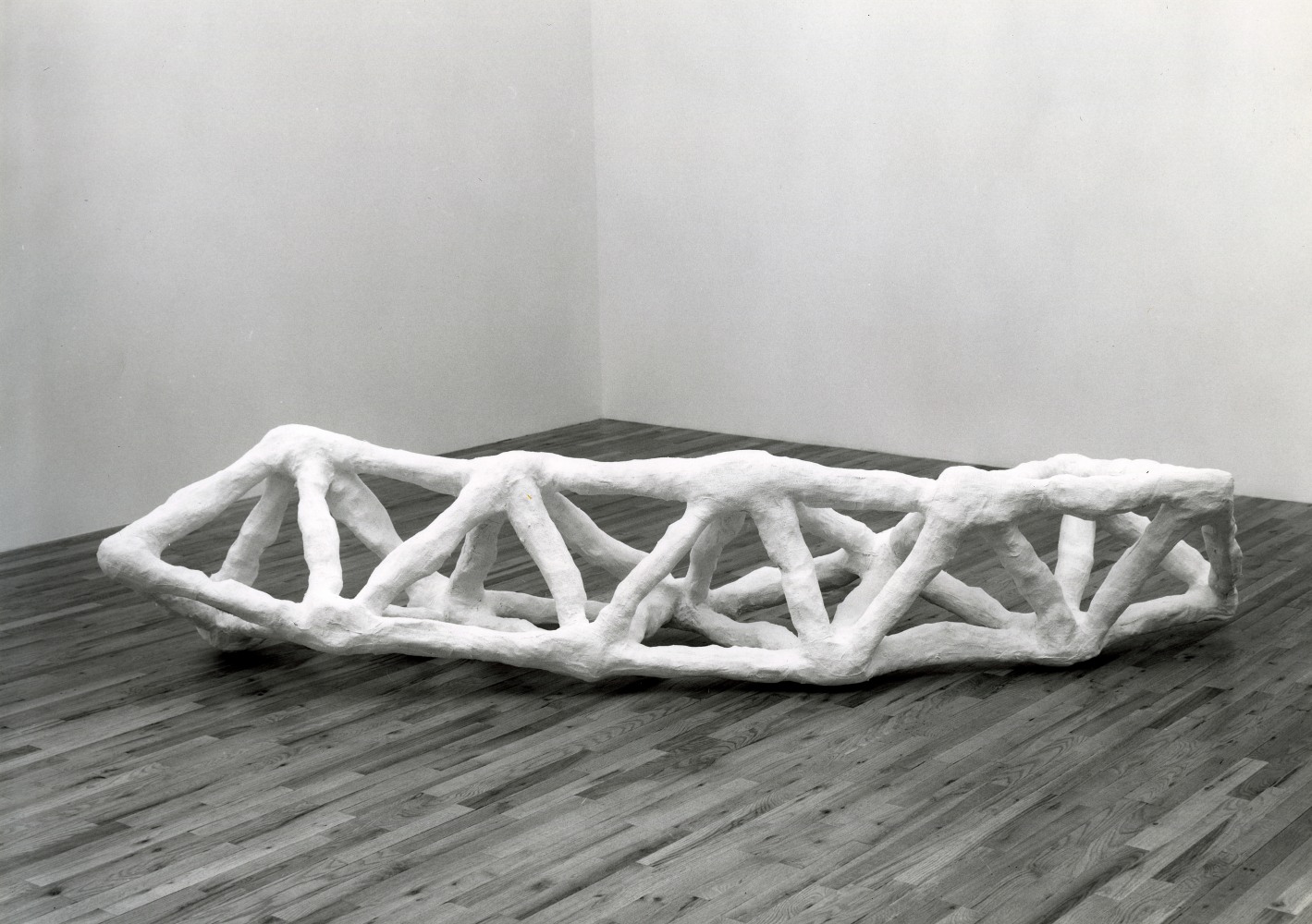 Tony Smith &quot;Wingbone&quot; 1962 Plaster mockup 26&quot; x 117&quot; x 25&quot;