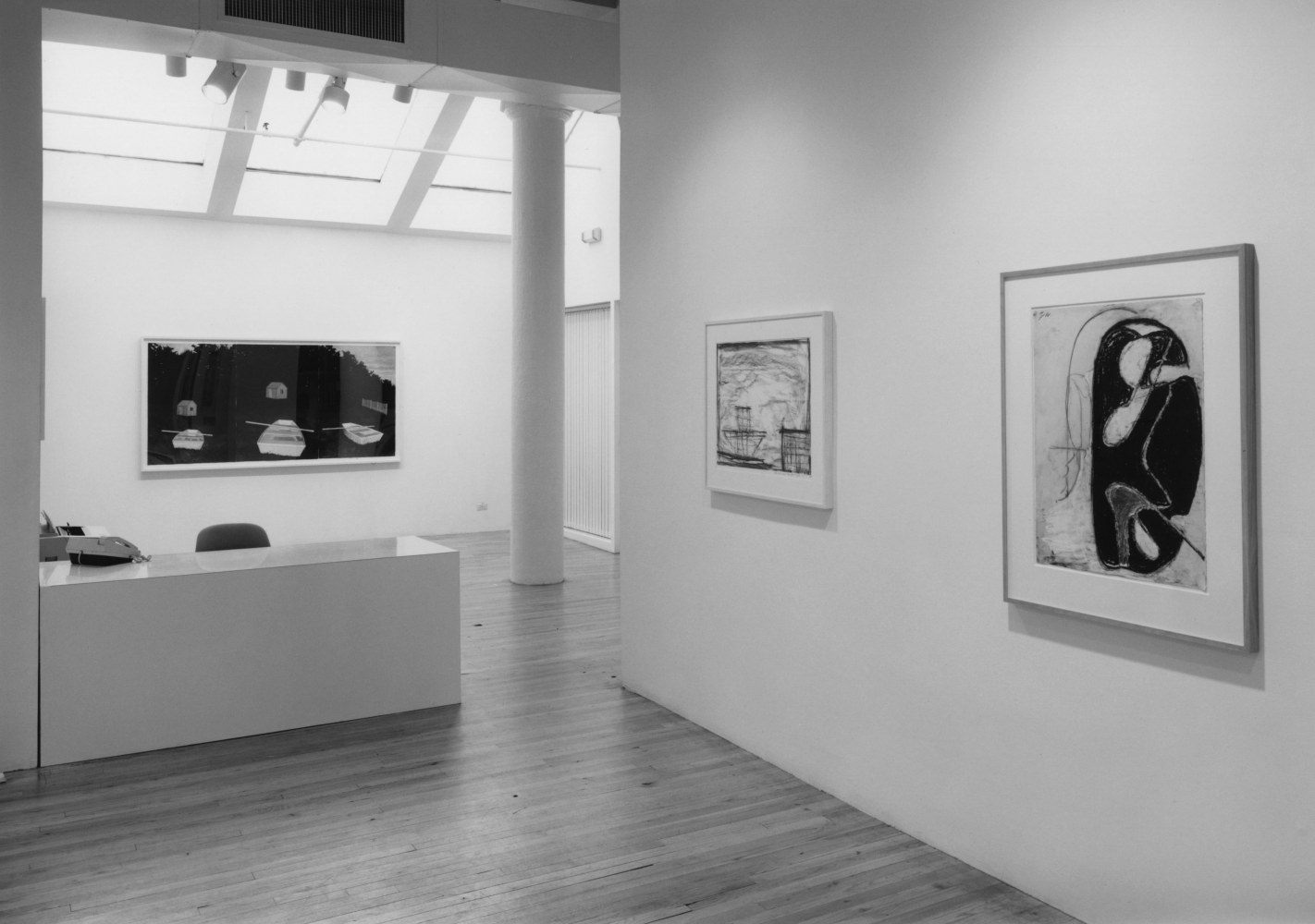 Installation view, Art Against AIDS: A Benefit Exhibition, Paula Cooper Gallery, 155 Wooster Street, New York, June 4 - July 4, 1987. Photo: D. James Dee.