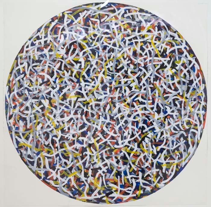 Sol LeWitt 'Circle" 1992 Gouache on paper 60 x 60 in.