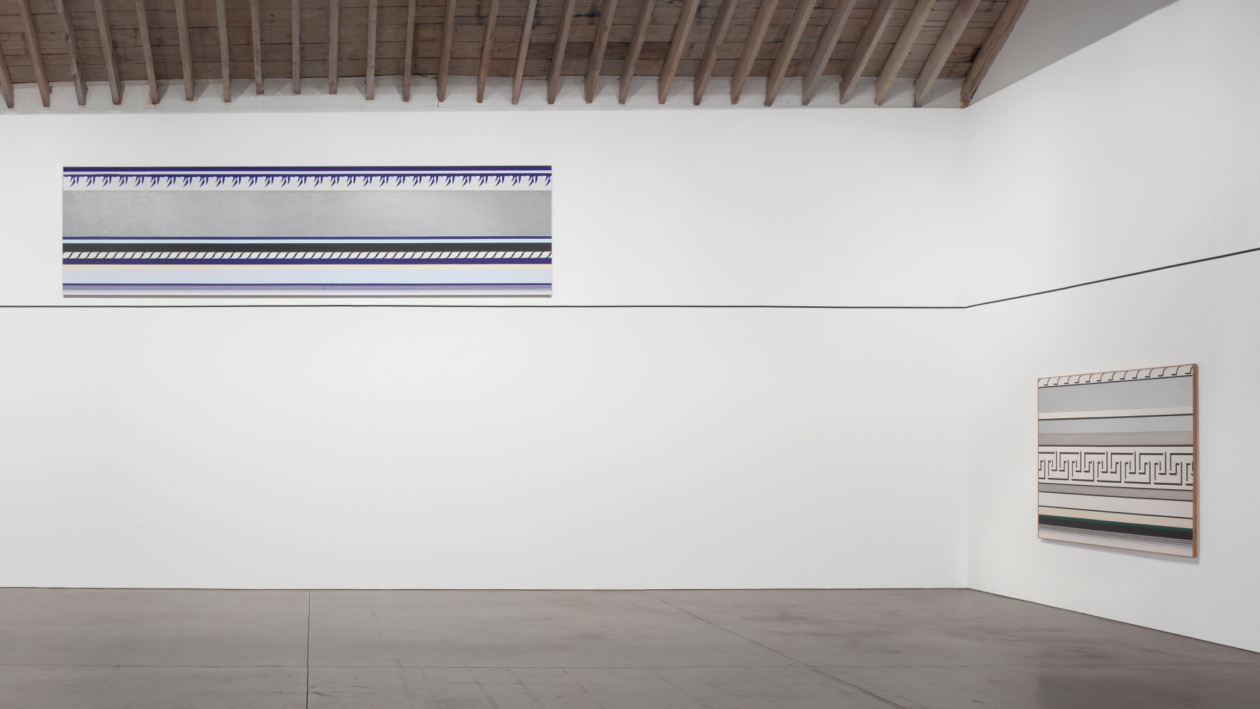 Installation view, Roy Lichtenstein: Entablatures, September 17 – November 12, 2011