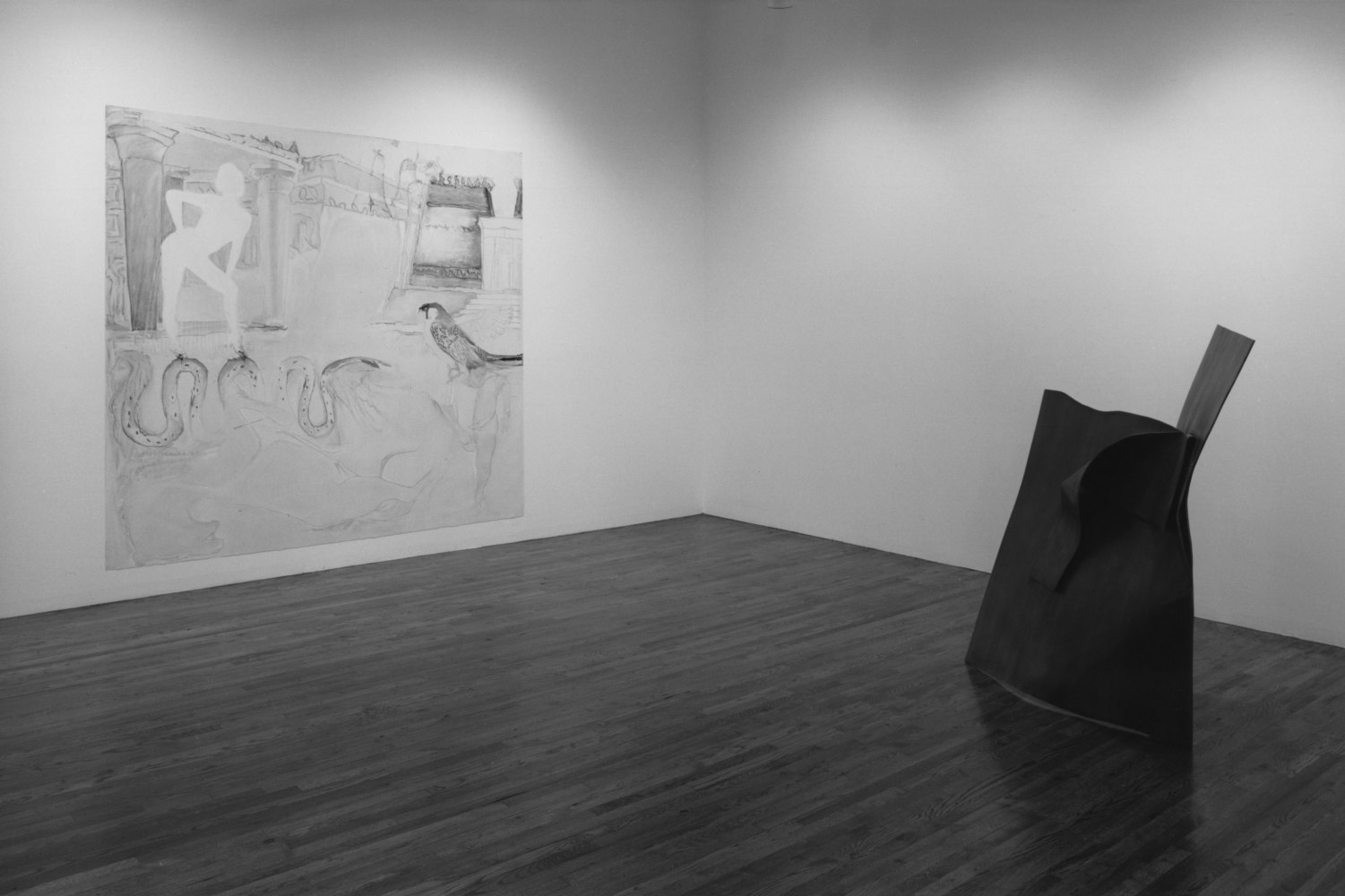 Installation view, 20th Anniversary group Exhibition, Paula Cooper Gallery, 155 Wooster Street, New York, September 6 - 28, 1988. Photo: D. James Dee.