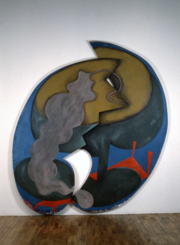Elizabeth Murray &quot;Simple Meaning&quot; 1982 Oil on 2 canvases 107&quot; x 96&quot;