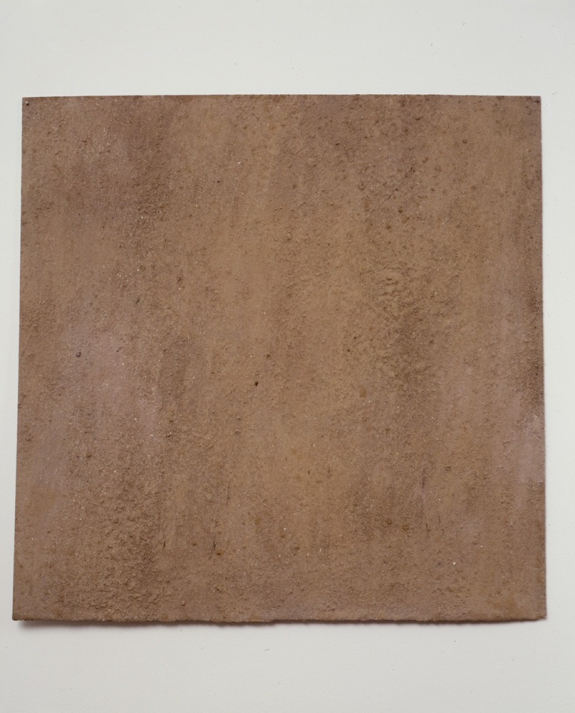 Meg Webster &quot;Woodash&quot; 1996 Woodash on paper 20 x 20 1/4&quot;