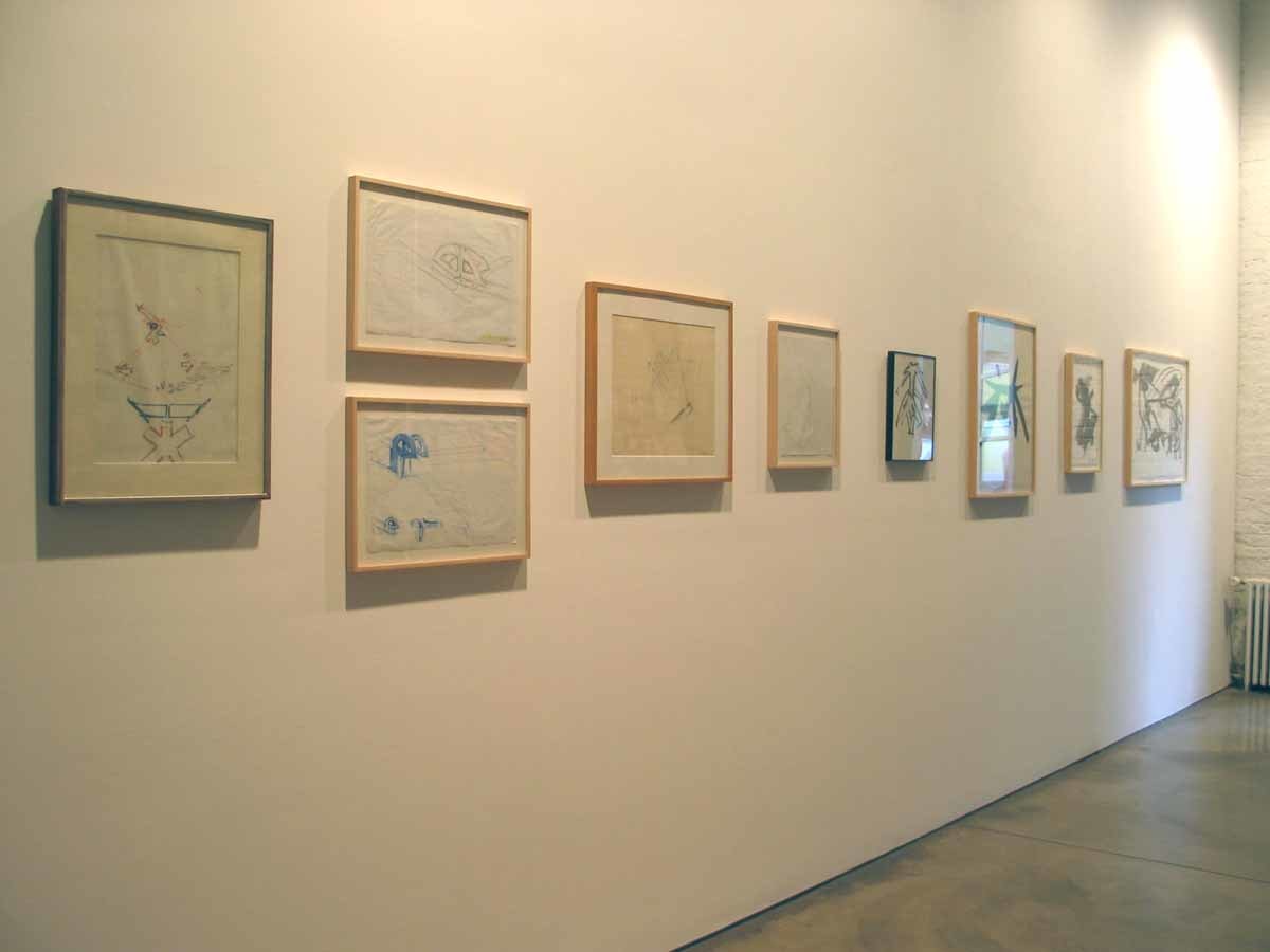 Installation view, Sculpture and Drawings, Paula Cooper Gallery, 534 W 21st Street, New York. October 11 - November 29, 2003. © 2025 Mark di Suvero / Artists Rights Society (ARS), New York. Courtesy of Spacetime C.C. and Paula Cooper Gallery, New York.