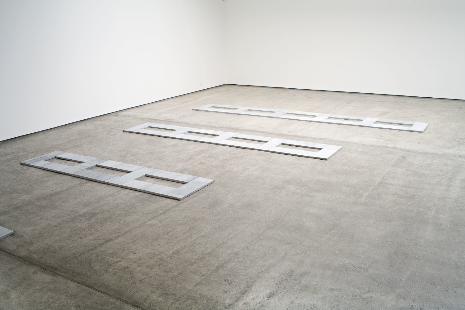 Installation view, Carl Andre, Paula Cooper Gallery, 521 West 21st Street, New York. September 26 - October 24, 2009. © 2025 Carl Andre / Artists Rights Society (ARS), New York. Courtesy Paula Cooper Gallery, New York.