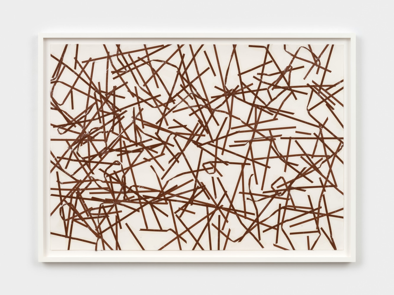 Christian Marclay
Untitled (from the series Taped Tape), 1994
collage of magnetic tape and adhesive tape on paper
26 x 37 in. (66 x 94 cm)
frame: 28 3/4 x 39 3/4 in. (73 x 101 cm)
&amp;copy; Christian Marclay. Courtesy Paula Cooper Gallery, New York
Photo: Steven Probert

크리스찬 마클레이
Untitled (from the series Taped Tape), 1994
종이에 자기 테이프와 접착 테이프 콜라주
26 x 37인치(66 x 94cm)
프레임: 28 3/4 x 39 3/4인치(73 x 101cm)
&amp;copy; Christian Marclay. Courtesy Paula Cooper Gallery, New York
Photo: Steven Probert