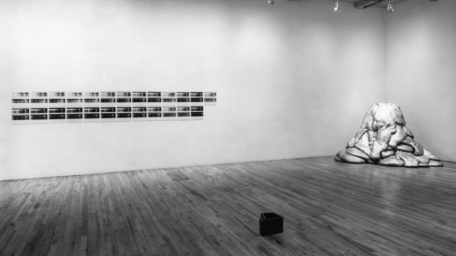 Installation view, Group Exhibition, Paula Cooper Gallery, 155 Wooster Street, New York, December 13 1975 - January 14 1976. Photo: Geoffrey Clements.