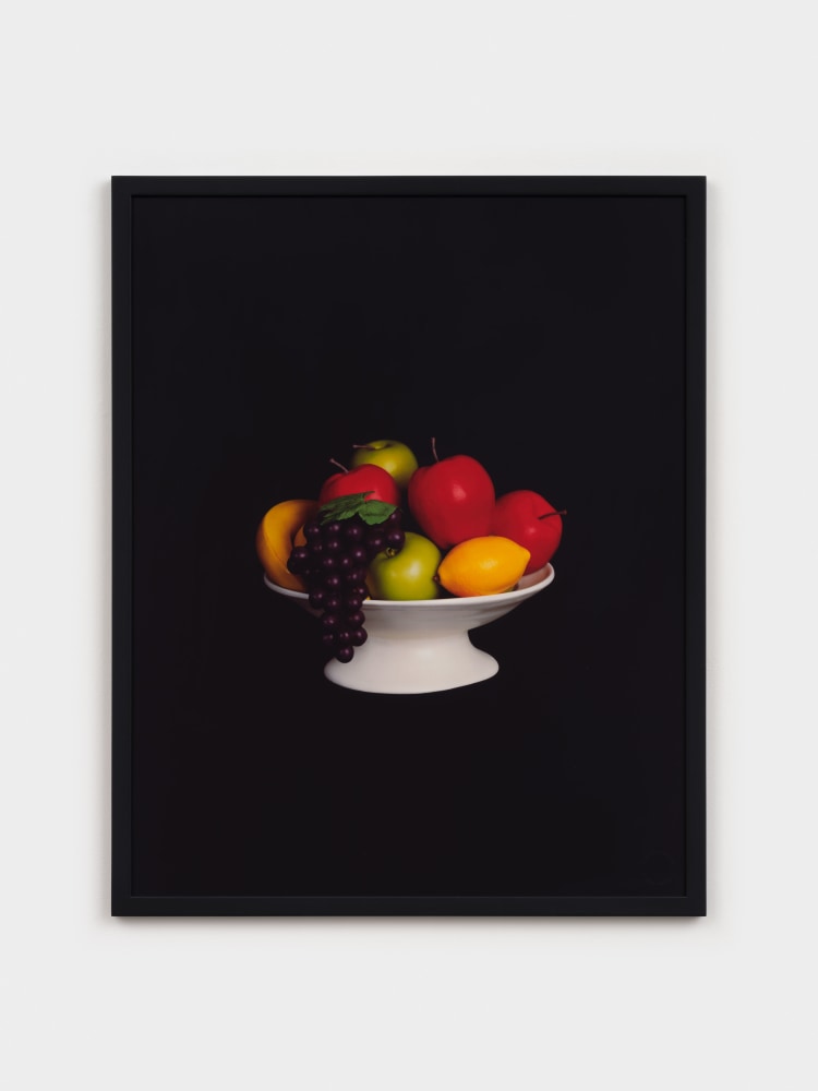 Sarah Charlesworth Fruit Colored Fruit, 2002 cibachrome print with lacquered wood frame 28 x 22 1/2 in. (71.1 x 57.2 cm) Edition 6 of 8, + 2 APs