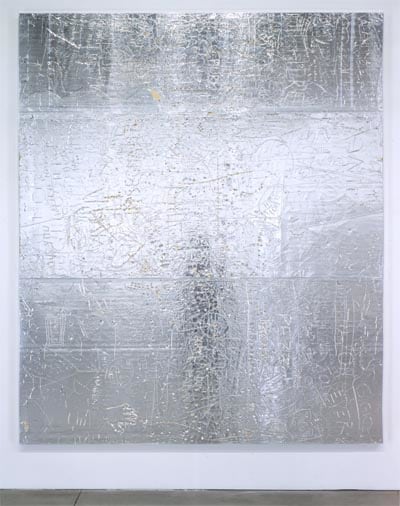 Rudolf Stingel "Untitled" 2001-02 Celotex insulation board, wood, aluminum 107 1/2 x 90 7/8 in. overall