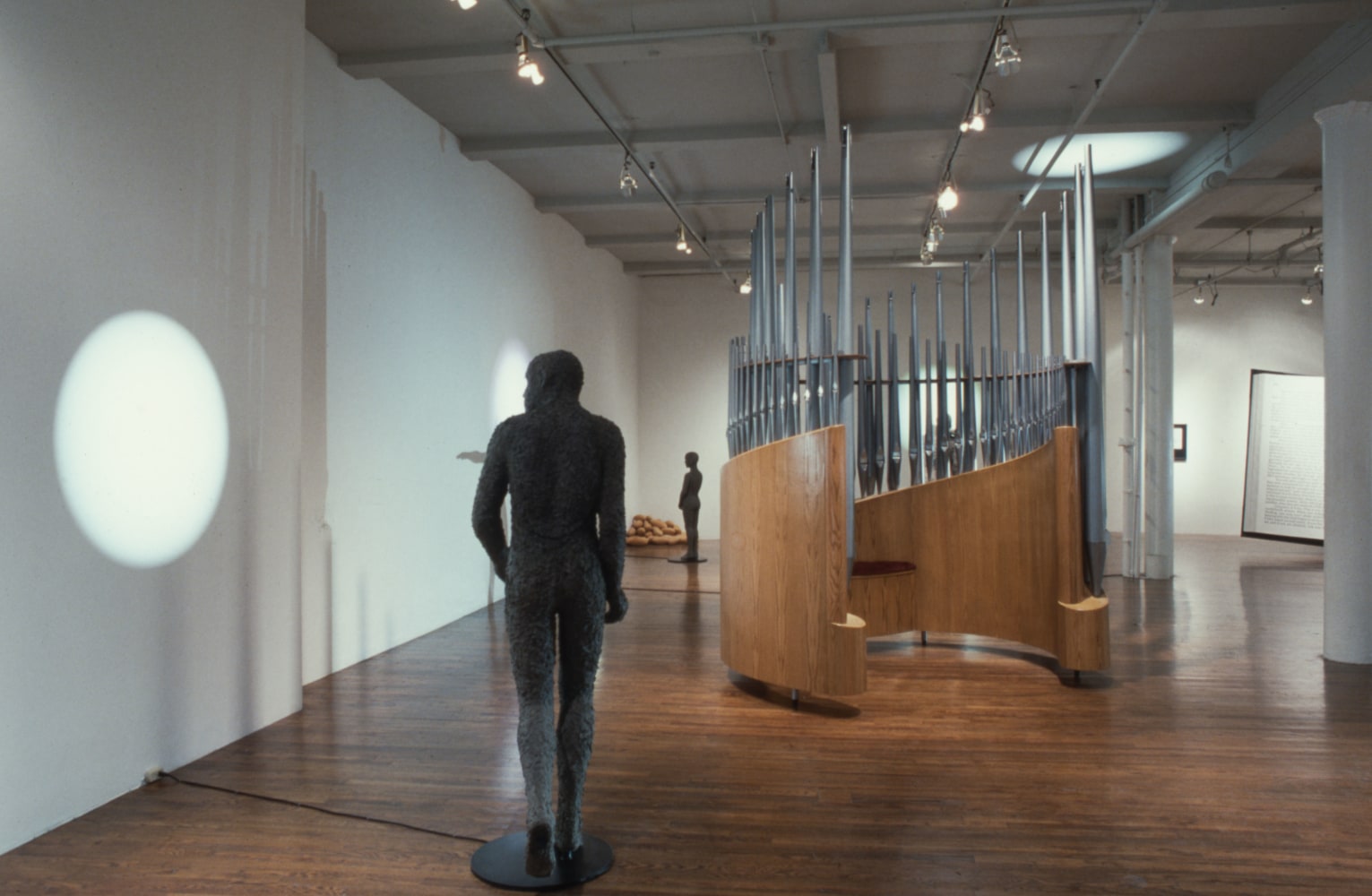 Installation view, Forms of Nature, Paula Cooper Gallery, 155 Wooster Street, New York, March 2 - 28, 1990. © Jonathan Borofsky. Courtesy Paula Cooper Gallery, New York. Photo: Geoffrey Clements.