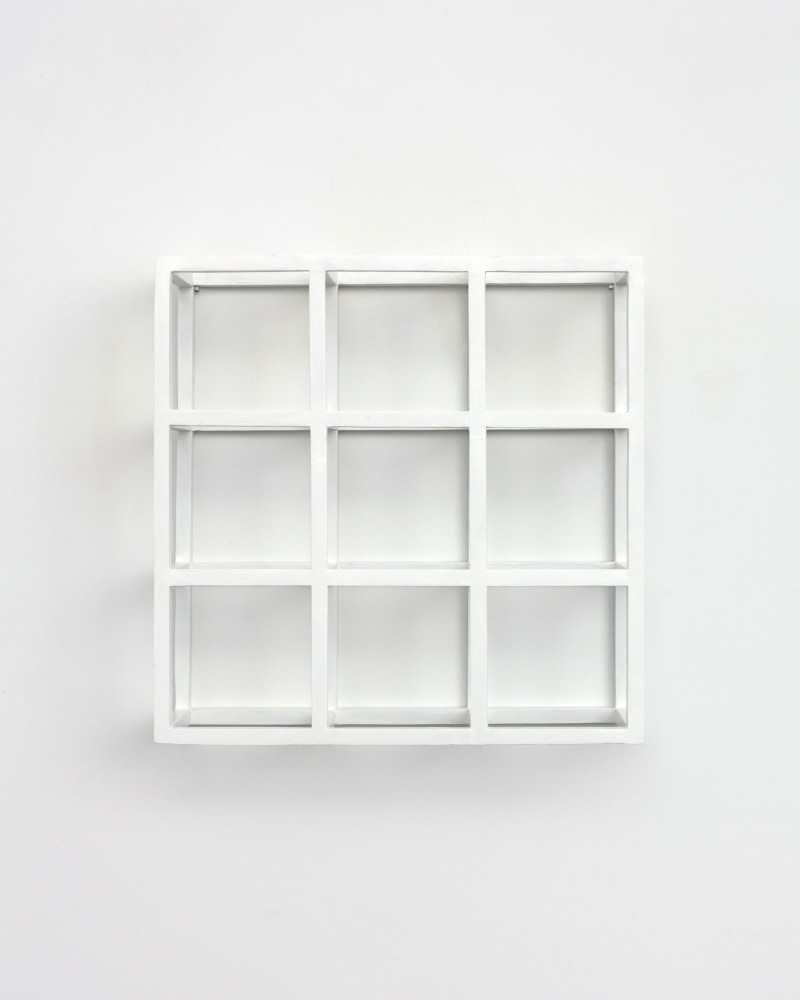 Sol LeWitt Modular Wall Structure, c. 1965 painted wood 14 5/8 x 14 1/2 x 5 1/4 in. (37.1 x 36.8 x 13.3 cm)