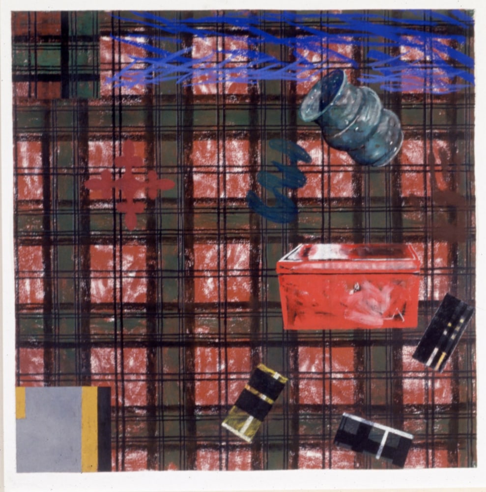 Jennifer Bartlett &quot;Seasons 6: Fall&quot; 1990 Pastel on paper 31 1/2&quot; x 31 1/2&quot;