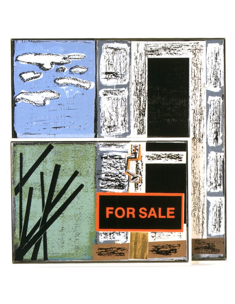 Michael Hurson &quot;Eyeglass Painting&quot; 1969 Oil on canvas with silkscreem 11&quot; x 10'