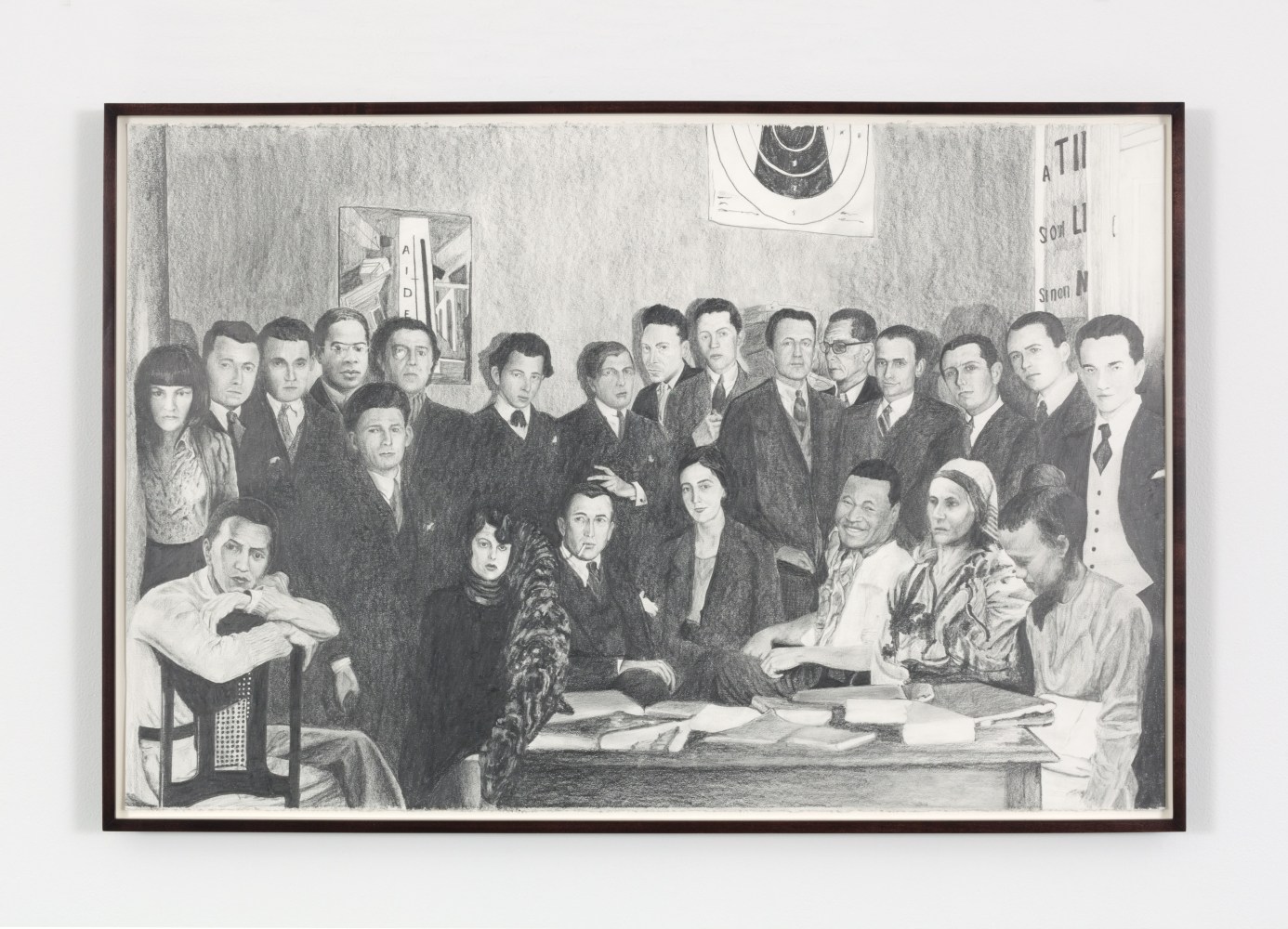 Sam Durant Poetry Must Be Made By All, Not By One, 2014 graphite on paper 26 x 40 in. (66 x 101.6 cm) framed: 28 x 41 1/2 x 1 1/2 in. (71.1 x 105.4 x 3.8 cm)