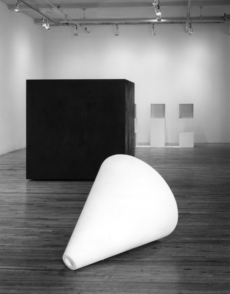 Installation view, Changing Group Exhibition, Paula Cooper Gallery, 155 Wooster Street, New York, November 23, 1985 - January 4, 1986. Photo: Geoffrey Clements.