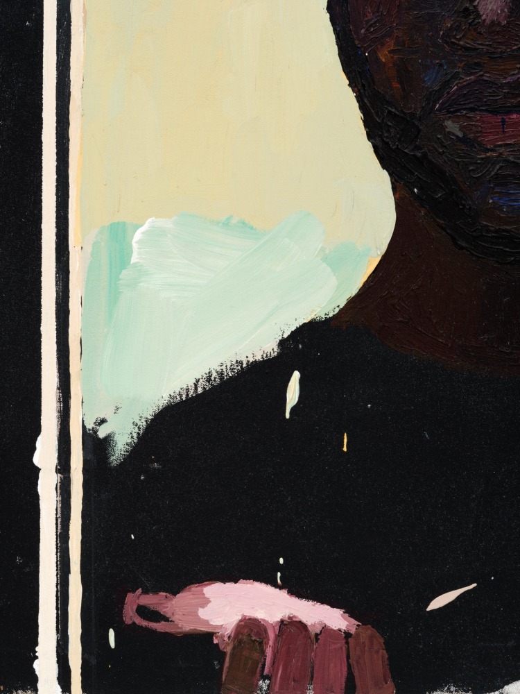 Henry Taylor Somebody Blessed Me, 2004 acrylic on canvas 30 x 30 in. (76.2 x 76.2 cm)