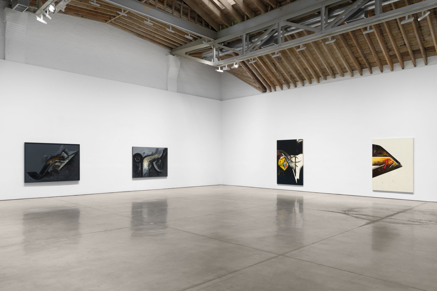 Installation view, Garnets on the Boulder, Jay DeFeo Paintings of the 1980s, Paula Cooper Gallery, New York, October 30 - December 13, 2025. © 2025 The Jay DeFeo Foundation/Artists Rights Society (ARS), New York. Courtesy Paula Cooper Gallery, New York. Photo: Steven Probert.