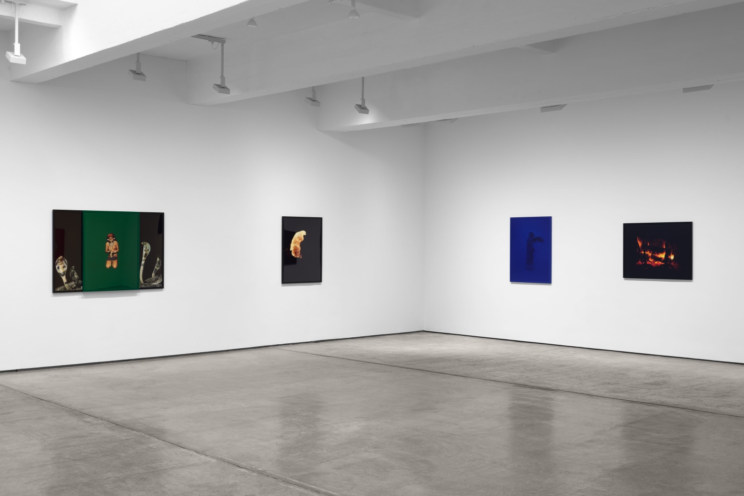 Installation view, Sarah Charlesworth: Desire and Seduction,  Paula Cooper Gallery, New York, February 20– March 29, 2025. © The Estate of Sarah Charlesworth. Courtesy Paula Cooper Gallery, New York. Photo: Steven Probert
