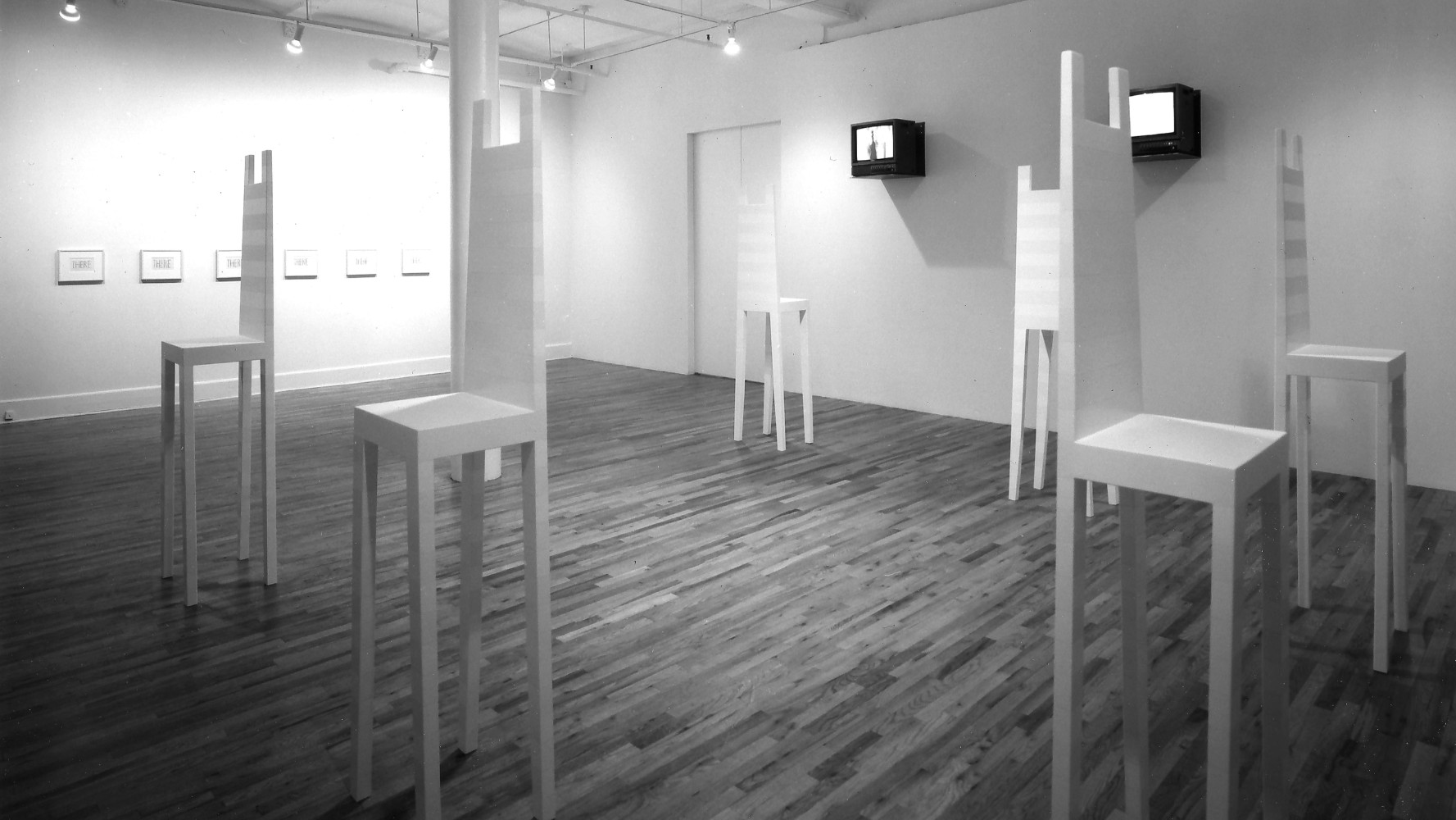 Installation view, Deafman Glance: A Video Installation, Robert Wilson, Paula Cooper Gallery, 149 Wooster Street, New York, December 2 - 23, 1991. © Robert Wilson. Courtesy Paula Cooper Gallery, New York.