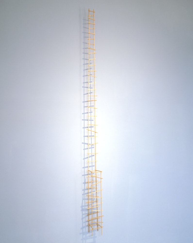 Robert Wilson "White Raven Hanging Chair" 2000 Beech 95 x 6 x 6"