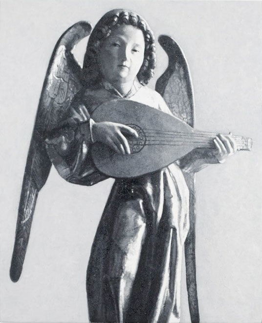 Rudolf Stingel "Unititled (Angel)" 2009 Oil on linen 16 x 13 in.