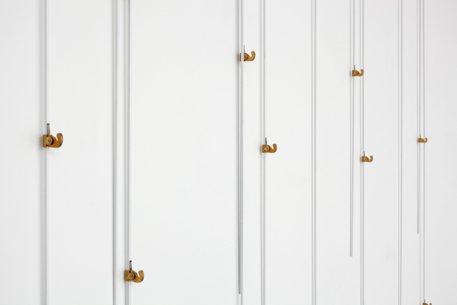 Morgenlied (do, fa, mi, si), (detail), 2012 picture hanging systems of metal 78 3/4 x 98 3/8 in. (200 x 249.9 cm)