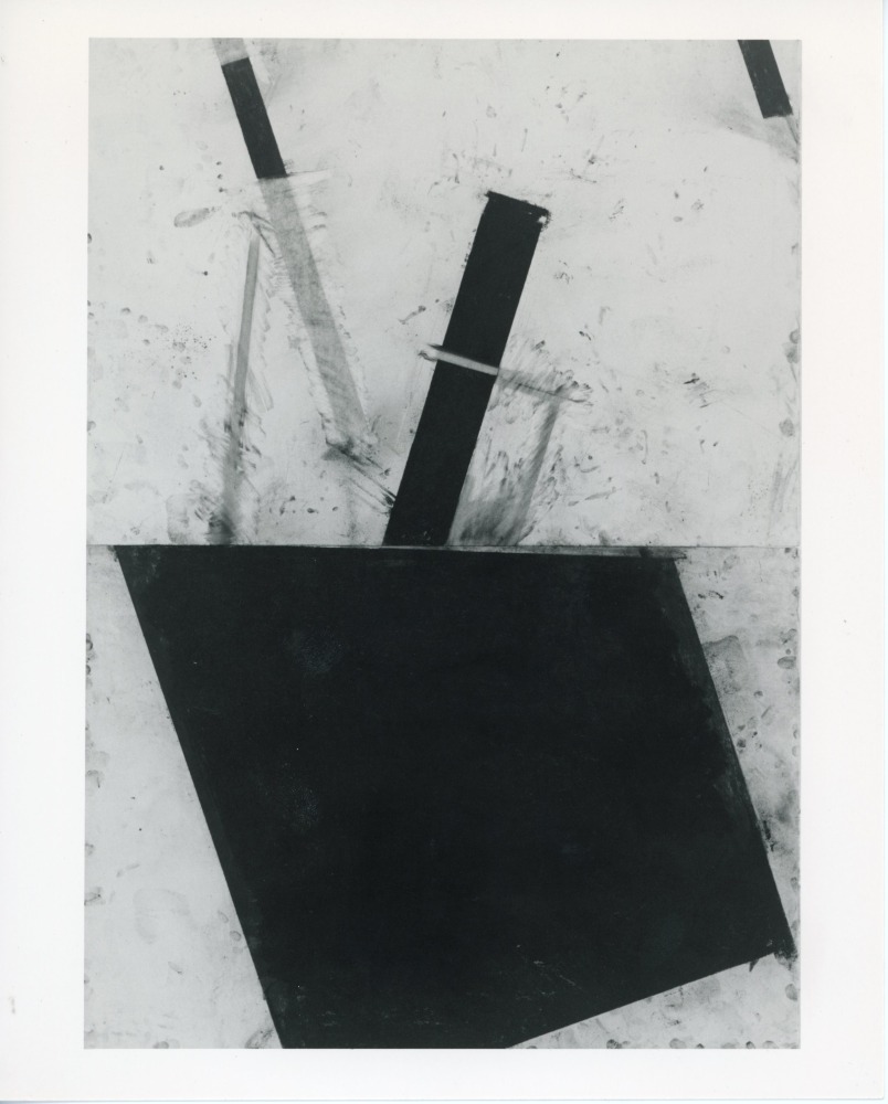 Joel Shapiro &quot;Untitled&quot; 1986 Charcoal and chalk on paper 61 1/2&quot; x 43 1/4&quot;