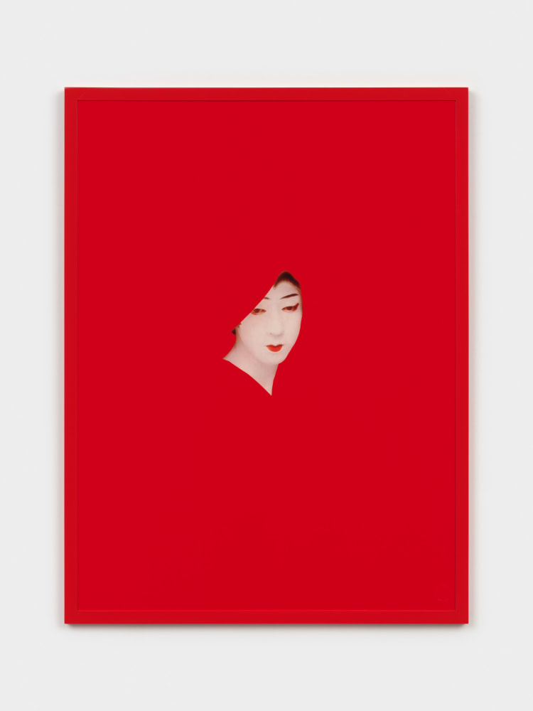 Sarah Charlesworth Red Mask, 1983 Cibachrome with lacquered wood frame 42 x 31 in. (106.7 x 81.3 cm) AP 3 from an Edition of 3 + 3 APs