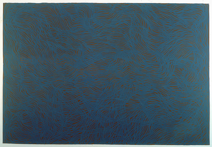 Sol LeWitt "Web-like Grid" 2001 Gouache on paper 60 1/2 x 80 in.