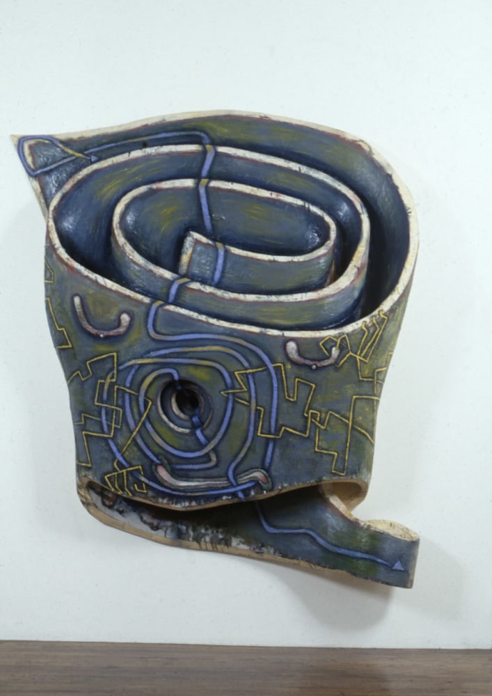 Elizabeth Murray &quot;My Own Eyes&quot; 1991-92 Oil on canvas 86&quot; x 73 1/2&quot; x 17 3/4&quot;