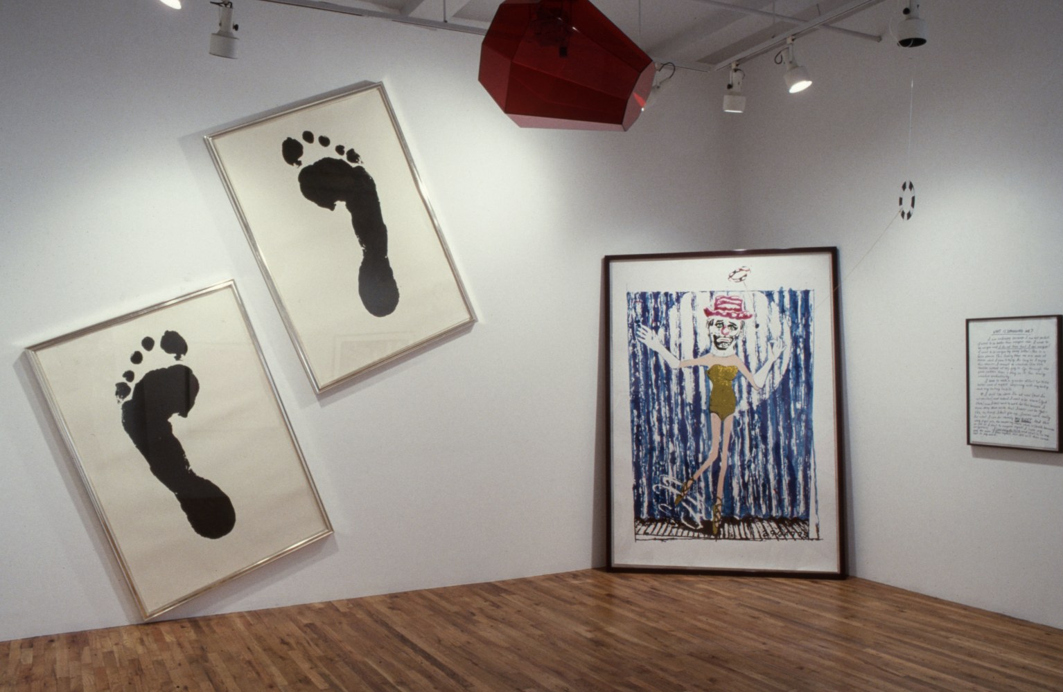 Installation view, Recent Prints Published by Gemini G.E.L, Paula Cooper Gallery, 155 Wooster Street, New York, September 4 - 27, 1986. © Jonathan Borofsky. Courtesy Paula Cooper Gallery, New York. Photo: D. James Dee.