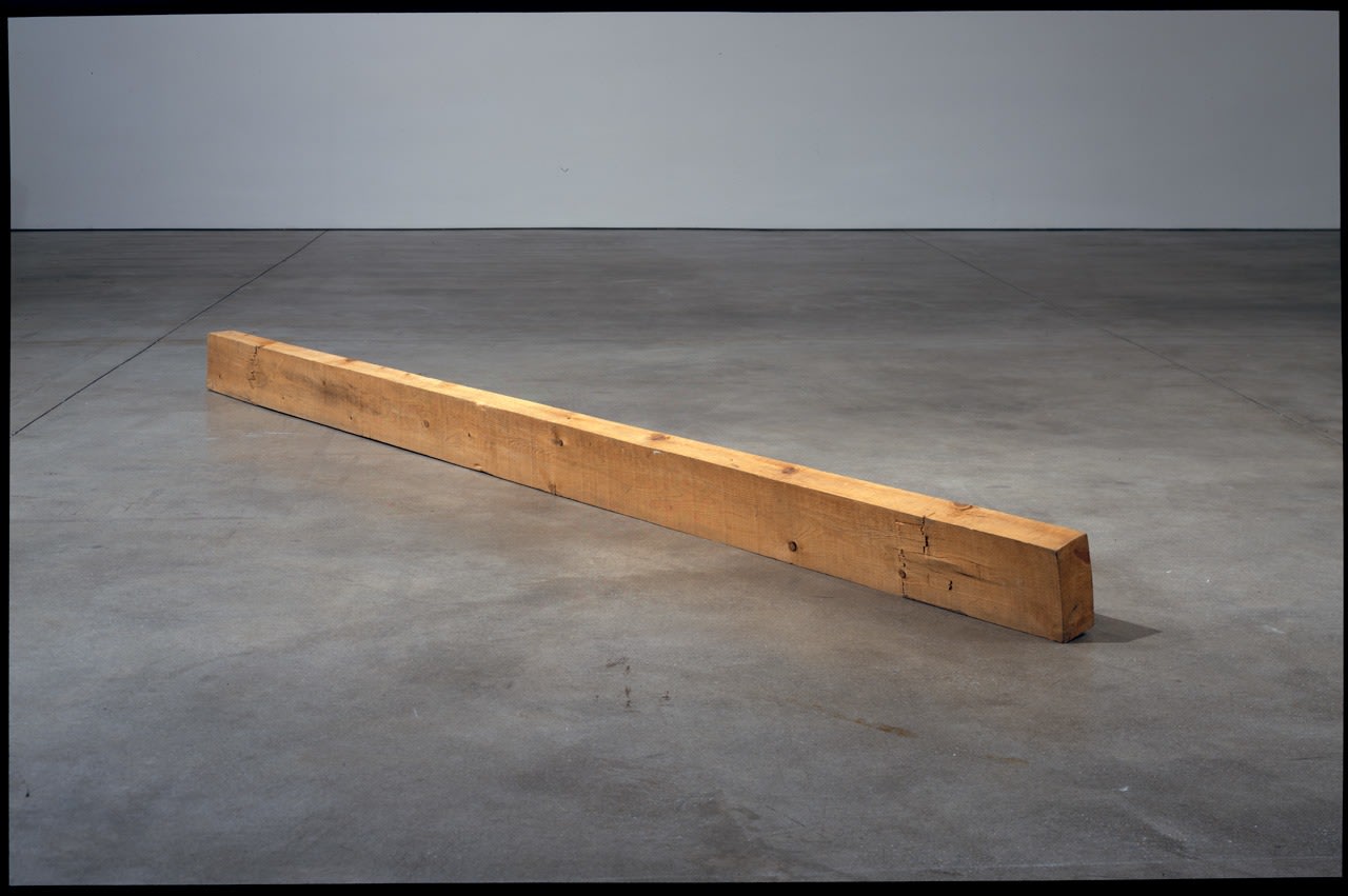 Robert Grosvenor "Untitled" 1975 Pine 7 1/4 x 135 1/2 x 3 1/2"