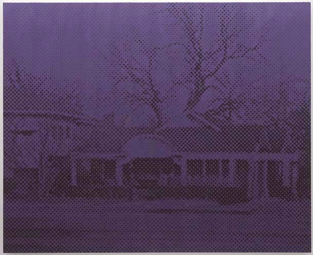 Wayne Gonzales "Boarding House" 2004-05 Acrylic on canvas 60 x 74 in.