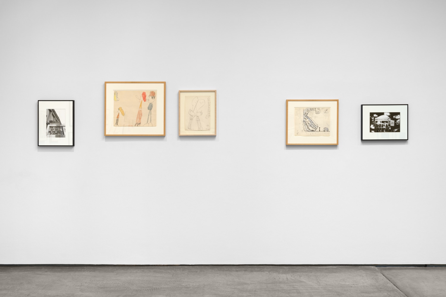 Installation view, Peter Moore & Claes Oldenburg New York Streets & Signs, Paula Cooper Gallery, New York, April 17 – June 14, 2025. Courtesy Paula Cooper Gallery, New York.Photo: Steven Probert